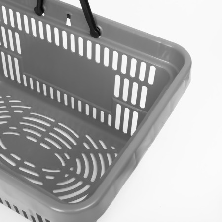 Basket consumer plastic 20 liters, gray color-2