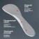 Half -slopes for shoes, with an supervisor, massage, silicone, 19 × 6.7 cm, pair, color transparent