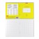 Notebook of 18 sheets in the Erichkrause Bright cage "Classic", cover coated cardboard, OFSET block, yellow