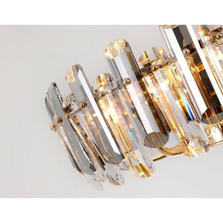 Crystal suspension chandelier ambrella like, Traditional, TR5304, E14, Color Gold-3
