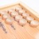 Backgammon "lion and tiger", wooden board 50 x 50 cm, with a field for playing checkers