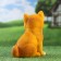 Garden figure "Siba-Inu puppy" 10x13x20cm