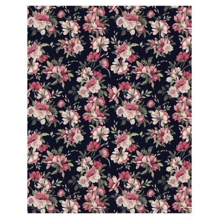 Pillow Roller "Large pink flowers, decorative, size 16x45 cm-1