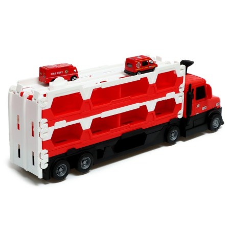 Parking 2 in 1, transforms into a vehicle, light and sound effects, red color-2