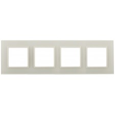 The frame for the circuit breaker for 4 posts, glass, era Elegance, ivory/ivory