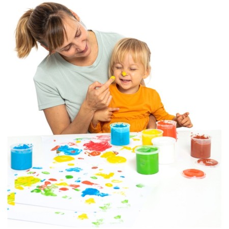 Finger paints 5 colors, 175 g, Jovi, for kids-5