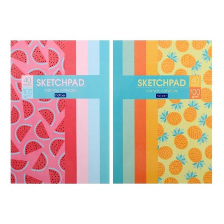Notepad A5, 40 sheets, Frutoscope, a hard substrate, block 100 g/m²