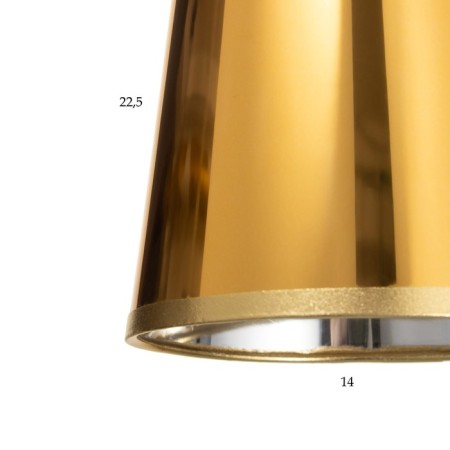 Lamp Bayerlux "Jarine" E27 gold 15x15x47-147 cm-4