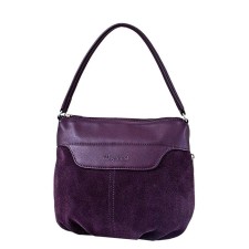 Bag bag claim. Kozh, lightning department, purple color 25x10x25cm