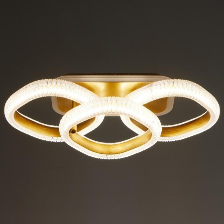 Chandelier with PDU 1141/3 LED+backlight 72W 3000K-6000K Dimmer gold 54x25x13 cm Bayerluux-3