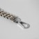 Handle for bag, cord from beads, 28 cm, silver color