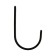 The hook is wall, universal, 100x65x20, black color