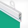 Plastic profile clicking for clicker posters length 600 mm, white color