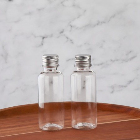 Storage set, 2 items, 50 ml, silver/transparent color-2