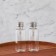 Storage set, 2 items, 50 ml, silver/transparent color