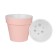 Plastic pot with the Proteus tab, pink color