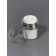 A bottle of storage with a dispenser of 30ml D5.5*7.2cm Bel/Silver Nakl from