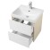 Tumba under the Aquaton sink "Scandy 55", white color, oak Verona