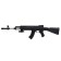 AK-47 machine gun, with a laser, black color