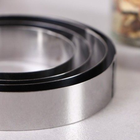 A set of baking forms and calculation "Circle", D-10, H-2 cm, 4 pcs-2
