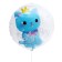 Polymer ball 23 "" cat with a blue crown "