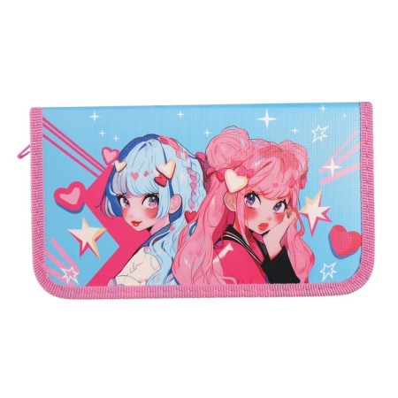 Penal 1 section 115 x 205 x 30 mm, calligrata "Anime girlfriends", laminated cardboard-1