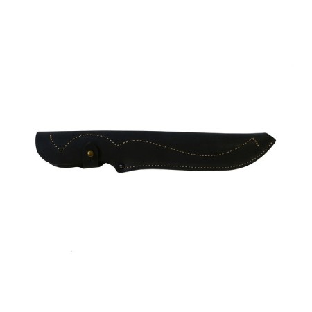 Closed cover cover large, with a blade 20 cm long, leather, mix of flowers