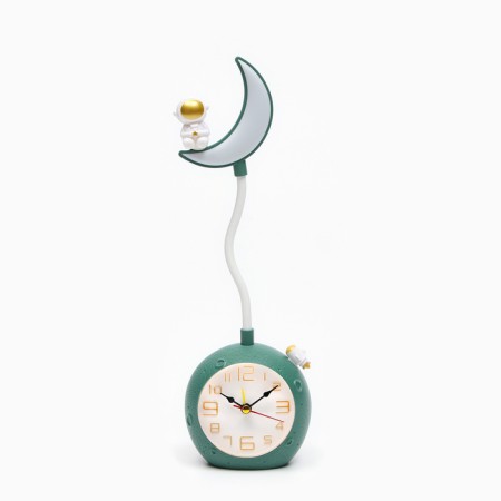 Clock - an alarm clock with the "crescent", children's, discrete move, 1AA, 10x32x6 cm, mix-4