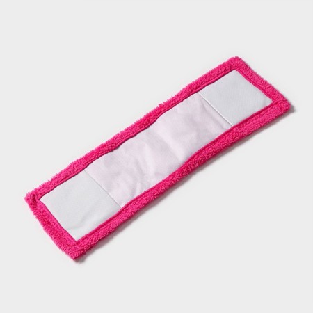 Nozzle for a flat mop of the share, 42 × 12 cm, microfiber, pink color-3