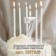 Candle in the cake on the skewer "Almaz", the number "7", silver, 4.8x2.6 cm