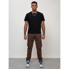 Cargo jeans men, size 54, brown color