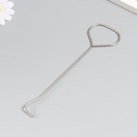 Tool for extinguishing candles (gacer) stainless steel "hook" silver 18 cm-1