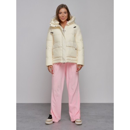 Winter jacket, size 44, light yellow color
