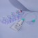 A set of vacuum can for massage, 12 pcs, blue/transparent color