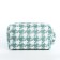 Cosmetic bag with lightning, white/green color