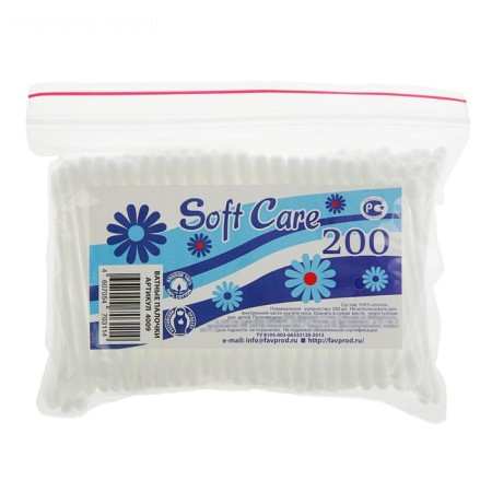Cotton sticks Soft Care, 200 pcs.-2