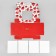 Box for eclairs with liners "for you", 20 x 15 x 5 cm