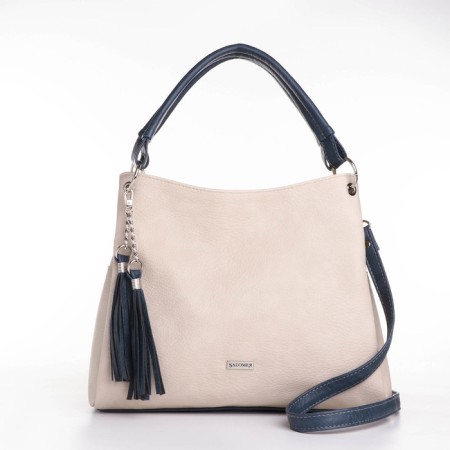 Women's bag-bag on lightning, beige color-1