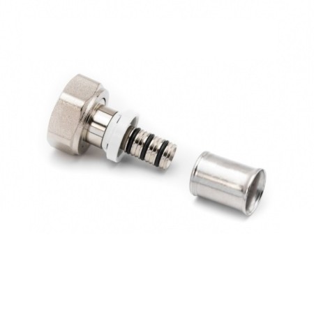 Muft-Press RIIFO OMNI, 1/2 "X 16 mm, with a pitch nut, Euroconus, nickelled brass-1