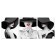Carty watch Wall Modular "Girl in a Hat", 48x39 cm, silent, triptych