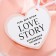 Shower gel Love Story, 430 ml, strawberry caramel, pure happiness