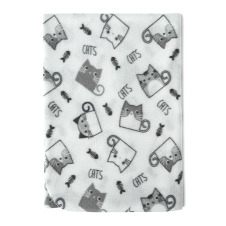Fleet blanket "Cats", size 100x118 cm-1