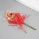 A set of decorative bouquets (12 pcs) "Rose" 5x9 cm, red