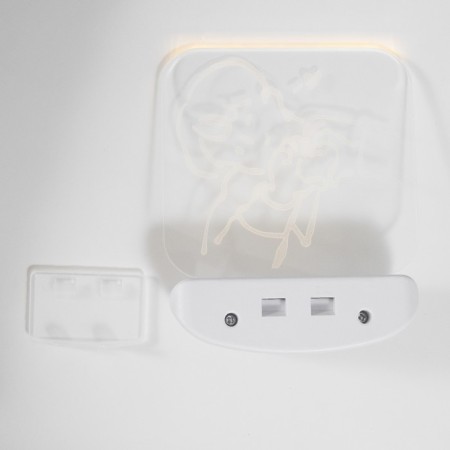 Nightlight "Love" LED 3W USB AKB White 12x14.5 cm Risalux-4