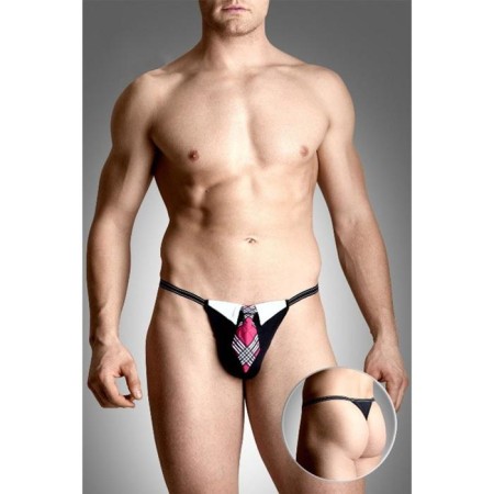 Male Things with a tie, size S/l, black-pink