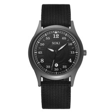 Men's watch, d-4.2 cm, strap L-23 cm, width-2.2 cm, luminous arrows