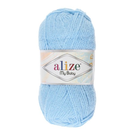 Yarn "My Baby" 100% acrylic 150m/50g (40 blue)-1