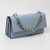 A chain for a bag, with carbines, metal, flat, 29 × 19 mm, 30 cm, silver color
