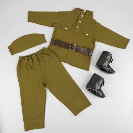 Military uniform "Soldier", 9-12 months, height 85 cm