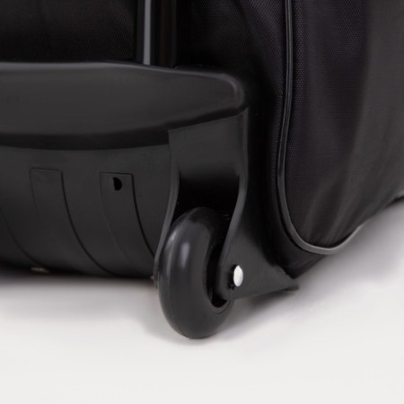 Road bag 20 "on wheels, lightning department, external pocket, black color-3